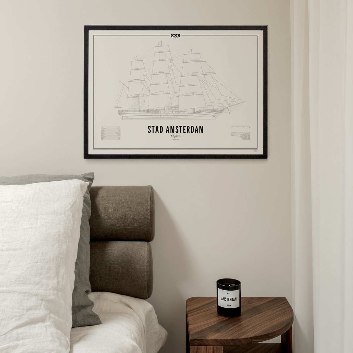 Poster von Clipper Stad Amsterdam | WIJCK.